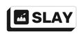 Slay rectangle UI web button Royalty Free Stock Photo