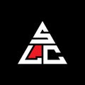 SLC triangle letter logo design with triangle shape. SLC triangle logo design monogram. SLC triangle vector logo template with red Royalty Free Stock Photo
