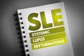 SLE - Systemic Lupus Erythematosus acronym