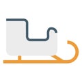 Sled Color Vector icon Easily modify or edit Royalty Free Stock Photo