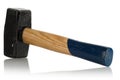Sledge hammer with wooden handle Royalty Free Stock Photo