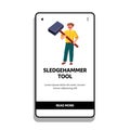 sledgehammer tool vector