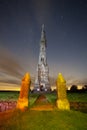Sledmere Monument at night Royalty Free Stock Photo
