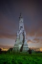 Sledmere Monument at night Royalty Free Stock Photo