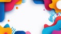 A sleek abstract backdrop featuring basic shapes layered vertically, creating a modern and textured cartoonstyle illustration