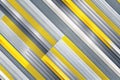 Modern Abstract Background with Diagonal Lines in Gray White and Yellow Royalty Free Stock Photo
