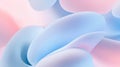 A sleek abstract background with light blue and soft pink tones, featuring smooth, rounded