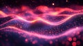 Abstract Digital Background with Quantum Particle Effects and Soft Glowing Lights Royalty Free Stock Photo