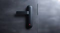 A sleek biometric smart home lock with fingerprint entry on a modern door, representing advanced home security Royalty Free Stock Photo