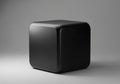 Sleek black cube Royalty Free Stock Photo