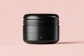 Sleek Black Cylindrical Container Royalty Free Stock Photo