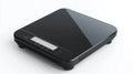 Photorealistic image of a black digital kitchen scale with a large display,  on a white background Royalty Free Stock Photo