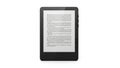 A sleek black e-reader displaying a page of text on its screen Royalty Free Stock Photo