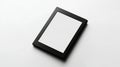 Sleek Black Ereader Mockup Showcase Your Content on a Blank White Screen Background