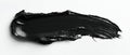 The sleek black paint smear on a clean white background AI generated image Royalty Free Stock Photo