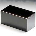 Sleek Black Rectangular Box Glossy Surface Good Resolution Stock Photo Royalty Free Stock Photo