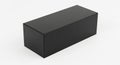 A sleek black rectangular box with a textured surface and rounded edges Royalty Free Stock Photo