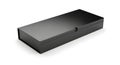 Sleek Black Rectangular Box on White. Royalty Free Stock Photo