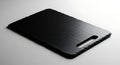 Sleek Black Rectangular Cutting Board with Finger Hole Detail Royalty Free Stock Photo