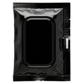 A sleek black rectangular object with a reflective surface and a textured border Royalty Free Stock Photo