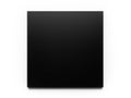 A sleek black rectangular object with a smooth and shiny surface Royalty Free Stock Photo