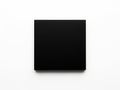 A sleek black rectangular object with a smooth surface and rounded edges Royalty Free Stock Photo