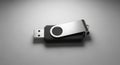 USB Flash Drive on Gray Background Royalty Free Stock Photo