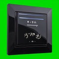 Modern Smart Home Control Panel Switch on Green Screen Royalty Free Stock Photo