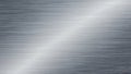A sleek brushed metal texture with a smooth horizontal grain pattern Royalty Free Stock Photo