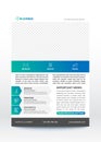 Sleek business flyer template, modern streamlined design Royalty Free Stock Photo