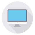 Stylish Computer Monitor Icon for Digital Workspaces