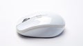 sleek computer mouse white background