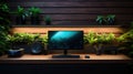 sleek computer office desktop