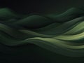 modern waves background illustration with dark green, olive drab and very dark green color