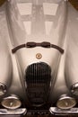 Sleek curves and lines of a vintage Jaguar XK120 roadster Royalty Free Stock Photo