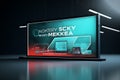 Sleek Cyber Monday social media banner with a