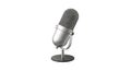 Classic studio microphone on a white background Royalty Free Stock Photo