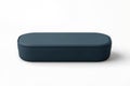 Sleek Dark Blue Rectangular Storage Container Mockup for Branding Royalty Free Stock Photo