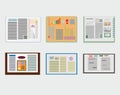 Sleek design a set of books. Modern style icons infographic. Royalty Free Stock Photo