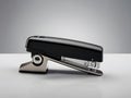 Sleek design of a single stapler against a plain backdrop with ample copy space Royalty Free Stock Photo