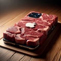 Meaty iphone cases: style meets sizzle! Royalty Free Stock Photo