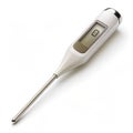 Sleek digital thermometer displaying temperature