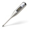 Sleek digital thermometer displaying temperature