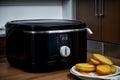 The Sleek and Efficient Electric Fryer in Captivating Detail.AI Generated