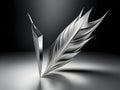 Sleek Elegance: Captivating Silver Arrow Artwork