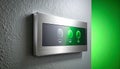 Smart Home Automation and Security Control Panel Royalty Free Stock Photo