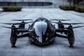 Sleek Futuristic Drone Design in 3D Rendering. Generative ai