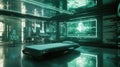 A Futuristic Lecture on Science and Technology in a Minimalist Virtual Environment