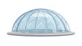 Sleek glass geodesic dome, architectural structure, vector design Generative AI Royalty Free Stock Photo