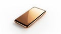 The sleek gold smartphone.AI generated image Royalty Free Stock Photo